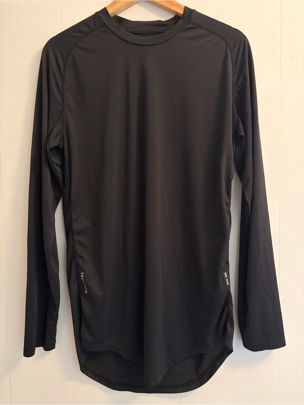 ASRV Train-Lite Long Sleeve Shirt Men’s M Black DSG-0149 Performance Gym